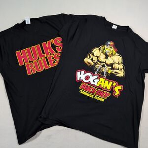 Lot of 2 Hulk Hogan Hogan's Beach Shop Hogan's Rules T Shirt Men's XL Rare